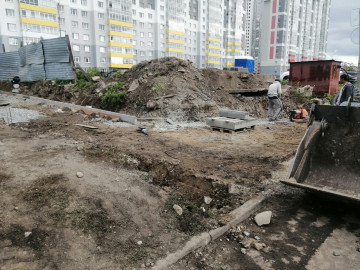 Строительство пешеходного перехода